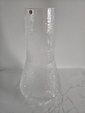 Iittala Ultima Thule Carafe:  Ice Glass Decanter, Finland